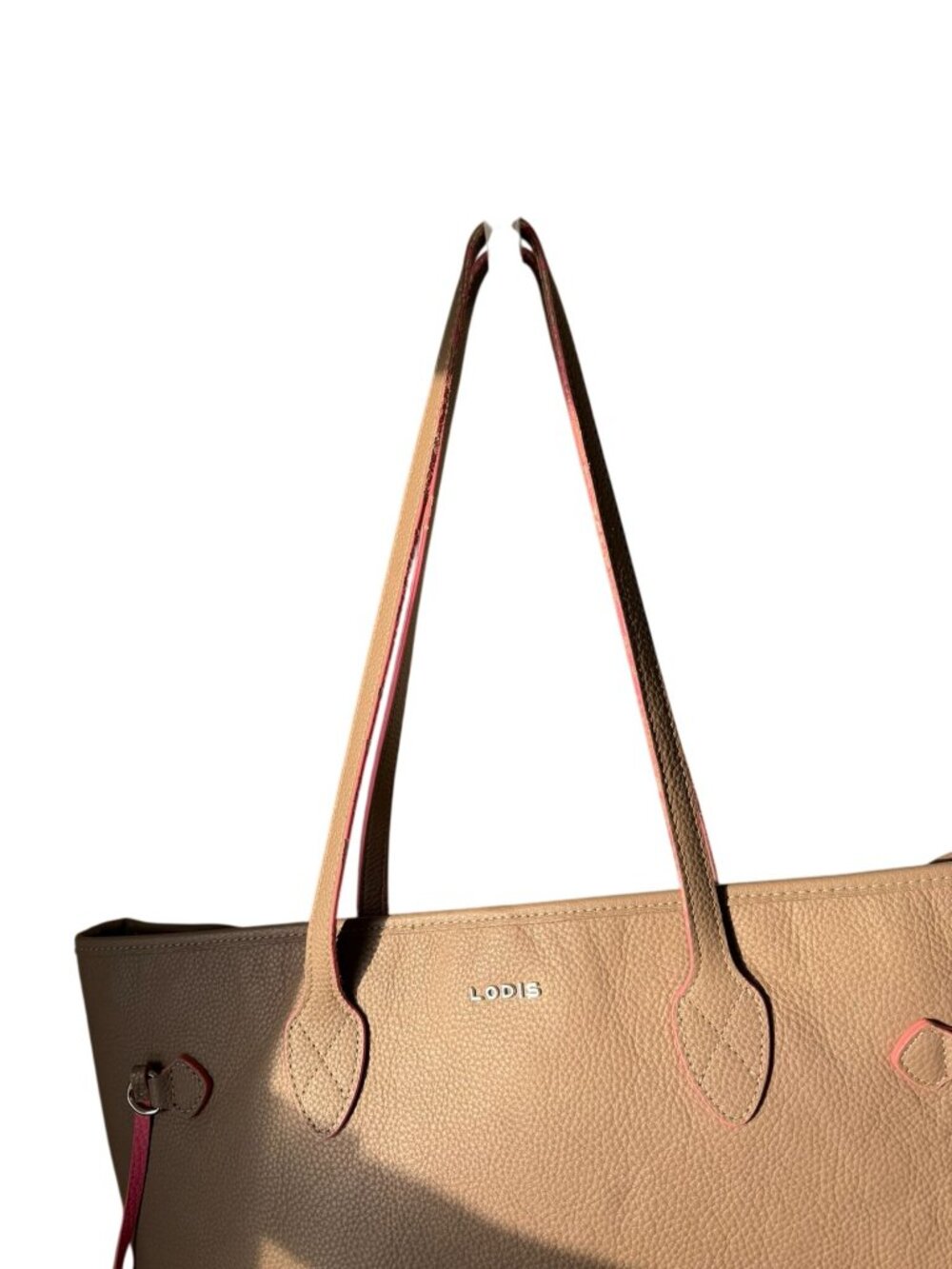 Lodis Brown Leather Tote Bag - Picture 5 of 8